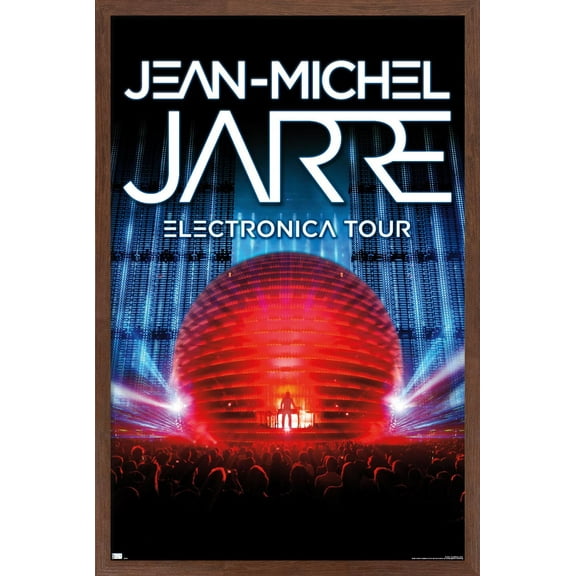 Jean Michel Jarre - Electronica Wall Poster, 14.725" x 22.375", Framed