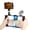 Blue, variant on QKOO 2 in 1 Vlogging Live Broadcast LED Selfie Light Smartphone Video Rig Kits with Cold Shoe for