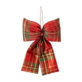thumbnail image 2 of Christmas Bows for Wreath Red Christmas Bows Outdoor Christmas Plaid Bow Pendant Hanging Decoration for Christmas Garland Tree,Crafts,Gift Wrapping Window Decoration Christmas Tree Decoration, 2 of 6