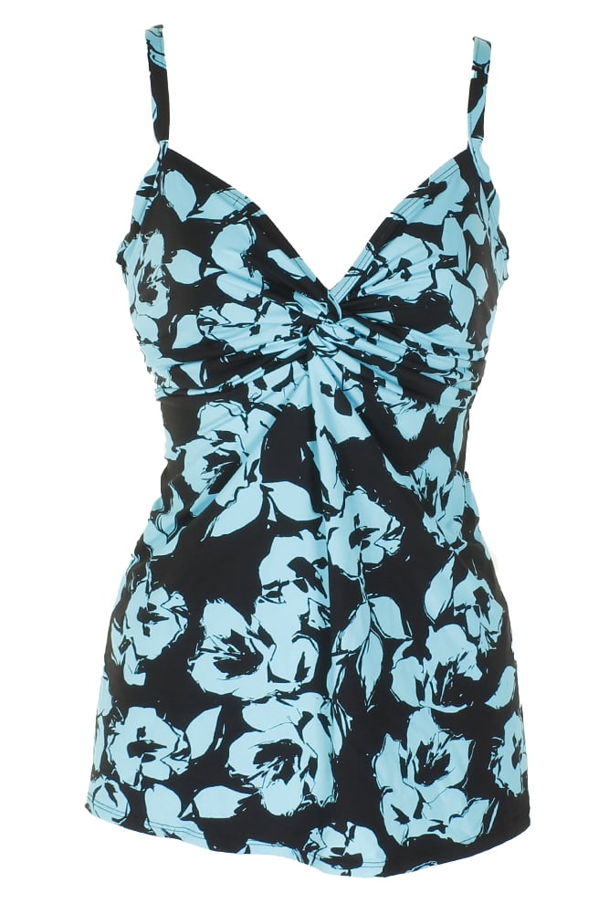 Miraclesuit Bella Rosa Roswell Printed Underwire Tankini Top 10 ...
