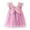a-Purple16359, variant on FINALGANG Girls Dress Toddler Iridescent Tulle Dress With Butterfly Wing Patch Ruffle Short Sleeve Crewneck Flared Mini Dress For Party Dress Up