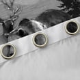 thumbnail image 4 of jejeloiu Wildlife Animals Elk Blackout Curtains Set of 2 (52x84 Each),Rustic Farmhouse Cabin Window Curtains,Gray Black Curtains and Drapes For Men Women,Super Cozy Room Decor, 4 of 6