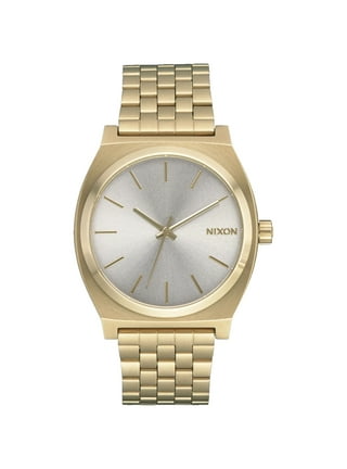 Nixon Time Teller Matte Black, Gold, & Burgundy Watch