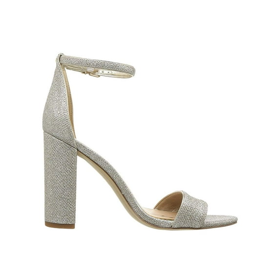 Sam Edelman Yaro Ankle Strap Sandal Heel Jute Glam Mesh 1