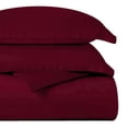 thumbnail image 3 of Superior 400 Thread Count Egyptian Cotton Duvet Cover Set, Full/Queen, Burgundy, 3 of 4