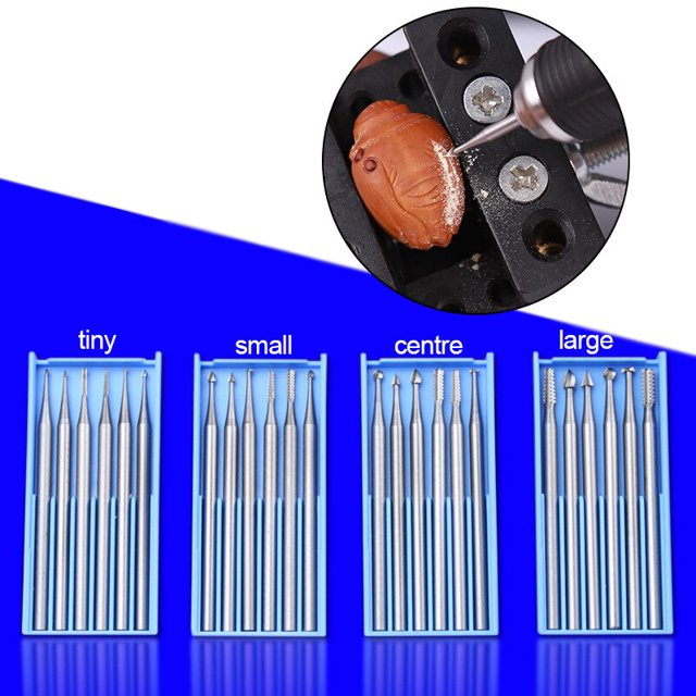 6Pcs Microcarving Knife 2.35mm Diameter Burs Tungsten Steel Engraving Olive Core Cutter Engraving Machine Wood Milling CutterGERMANYcarving knife2.3mm He Qiyong unisex