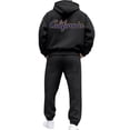 thumbnail image 4 of CONFREE Mens 2 Peice Sweatsuit Casual Men's Jogging Tracksuit Set Letter Graphic Pullover Hoodies Pants Athletic Sweat Suit for Men, 4 of 7