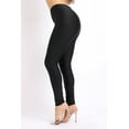 thumbnail image 5 of Ofenti Shiny Leggings for Women High-Waist Neon Tights for Parties & Raves, 1X Black, 5 of 8