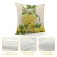 thumbnail image 4 of MLJA Summer Lemon Pillow Covers Pack Watercolor Gnome Hello Sunshine Yellow and Beige Home Decor Print Pillow Cases for Chair Car Sofa, 4 of 5