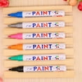 thumbnail image 4 of 12Pcs New 12 Colors Waterproof Pen Car Tyre Tire Pen Permanent Paint Markers Oil Marker Pen stationery item, 4 of 8