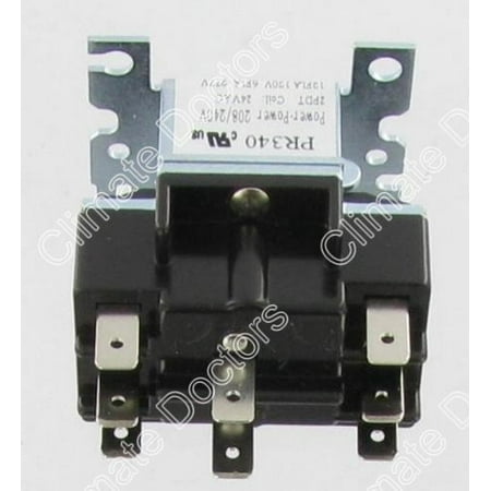 24 Vac Dpdt Relay PR340 DPDT 24 Volt Coil Switching Relay, Used on heat pumps, vending machines, fans, and heating and air conditioning By Packard ()