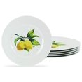 thumbnail image 2 of Reston Lloyd 72419 6pc Melamine Salad Plate Set  Fresh Lemons, 2 of 4