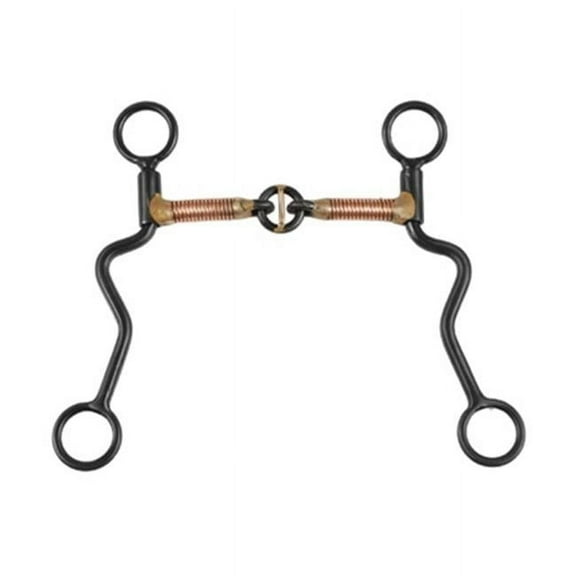 Jacks 1062 Black Steel Training Snaffle Bit