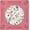 Pink Flower, variant on Mahjong Mat 31.5" x 31.5" Festive Candy Cane Peppermint Swirl Snowflakes Dark Blue Non-Slip Noise Reduction Mahjong Tiles Table Cover for Dominoes Poker Card Board and Tile Games Gift