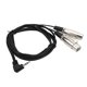 thumbnail image 1 of Dual Female XLR to Right Angle 3.5mm Y Splitter Cable High Transmission Rate Portable o Cable for Microphones Cameras 1.8meter/5.9ft, 1 of 4