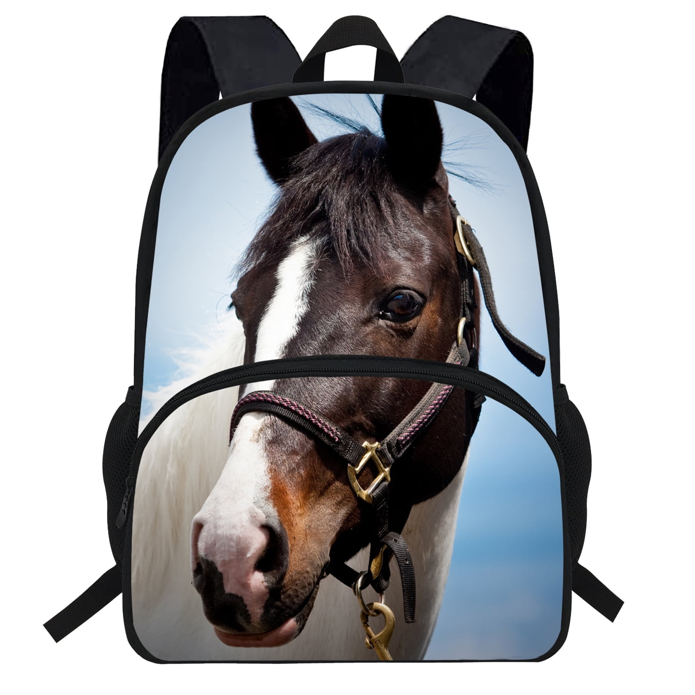 Veewow 16inch Horse Backpacks for School Teenagers Girls Animal Pattern