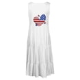 thumbnail image 5 of Enjoytime Summer Dresses For Women 2024 Women's Star Print Casual Loose Sleevless Round Neck Dress Sundresses For Women, 5 of 5