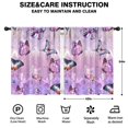thumbnail image 2 of Blackout Kids Curtains,Purple Butterfly Pattern Childrens Insulated Curtains Set Of 2,Bedroom Essentials,Toddler Room Decor 42"x54", 2 of 5
