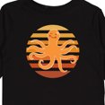 thumbnail image 4 of Inktastic Octopus Ocean Sunset Boys or Girls Long Sleeve Toddler T-Shirt, 4 of 5