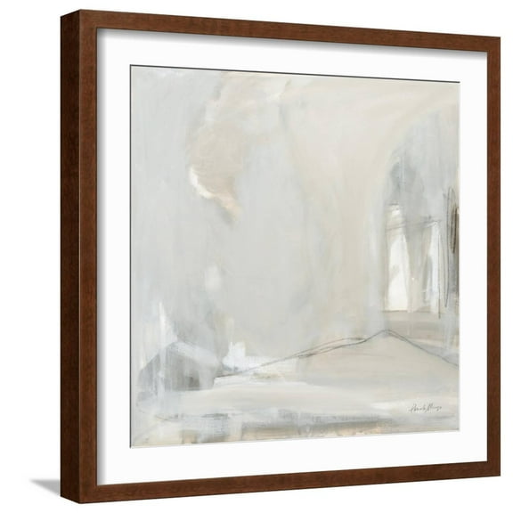 Art.com Delicate Gray Art Print by Pamela Munger, 16" x 16"