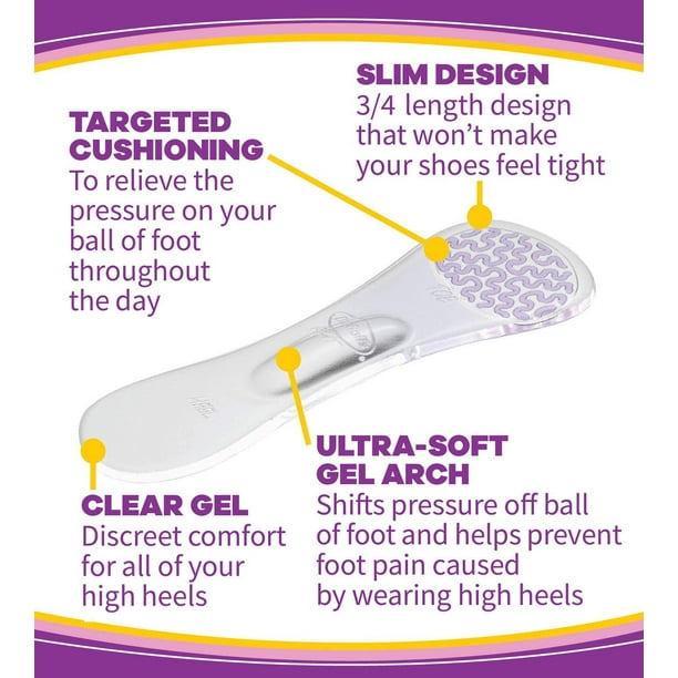 2pk Dr. Scholl s Stylish Step High Heel Relief Insoles Women s Size 6 10 1 Pair Walmart
