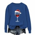 thumbnail image 2 of ‌FDGIU Women's Christmas Sweatshirt 2025 – Fleece Lined Pullover, Merry & Bright Holiday Top, 2 of 3