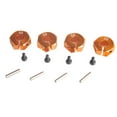 thumbnail image 1 of Esquirla 12mm Aluminum Wheel Hub Adaptor - 4 Pieces - RC Model Car Replacement Gold, 1 of 7
