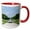 Red/White, variant on 3drose, Nymphenburg Palace Garden, Munich, Germany - Eu10 Mzw0107 - Martin Zwick, 15oz Mug