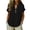 ❧380-Black, variant on Women's Solid Linen Button Top - Casual Blouse for Everyday Style
