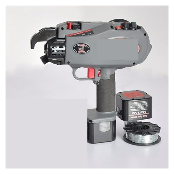 Portable Rebar Tying Machine, 4-28mm Battery Drive Wire Tie Gun Cordless Steel Strapping Machine Cordless Round Binder IWS-235 ,Powerful Performance