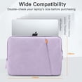 thumbnail image 2 of JETech Laptop Sleeve for 16-Inch MacBook Pro (M1-M5, 2019-2026), Waterproof Bag Case (Light Purple), 2 of 4