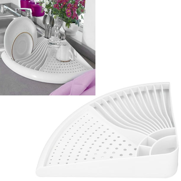Estante De Secado De Platos De Cocina, Estante De Secado De Cocina De Plástico, Estante De Almacenamiento De Platos Multiusos Inofensivo Para El Hogar