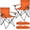 Orange, variant on Portable Folding Camping Chair for Adults, Heavy Duty Large Outdoor Lawn Chair with Cup Holder, Foldable Seat for Beach Fishing Tailgating, Includes Carry Bag