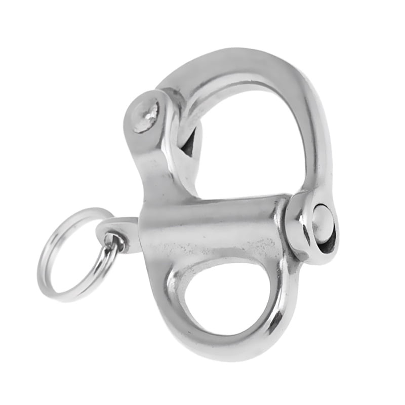 10 x Silver Small Size Stainless Steel 304 Snap Shackle with Swivel Bail 