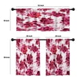 thumbnail image 4 of LALILO Kitchen Curtains and Valances Set of 3 36" Succulents Window Treatment Tiers for Window Decor, 4 of 5