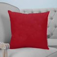 thumbnail image 4 of Pillow Covers 16x16 Set of 2, Pure Red Throw Pillow Covers Decorative Couch Cushion Cover, Simple Solid Color Microfiber Soft Square Pillowcases for Bedroom Living Room Sofa, 4 of 7