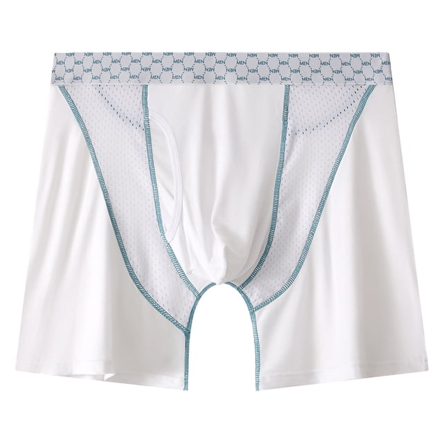Pantalones de Fitness de Longitud Media 5/4 Pantalones de Malla de Nylon Esquina Plana 90% Nylon 10% Spandex, Ropa Interior Transpirable Casual de Cuatro Cuartos para Hombres