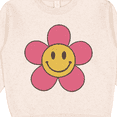 thumbnail image 3 of Inktastic Smiley Face Flower Cute Pink and Yellow Toddler Sweatshirt, 3 of 4