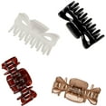 Goody Medium Claw Hair Clips 4 Ct Assorted Neutral Colors, Quick