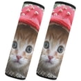 thumbnail image 2 of ALAZA Cat Wear Mushroom Hat Car Seat Belt Adjuster Neck Covers Shoulder Cushions Pads S, 2 of 8