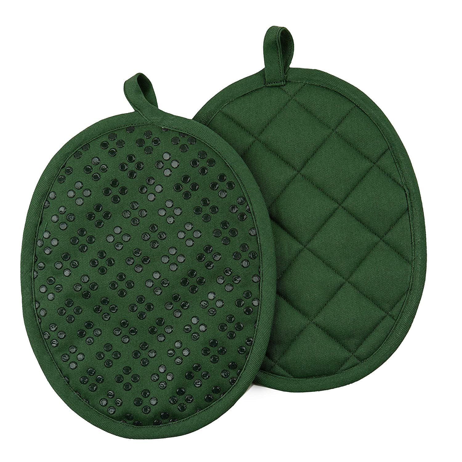 stargrass Tropical Leaves Oven Mitts and Pot Holders for Kitchen Heat  Resistant with Cotton Lining (2-Piece Set) - Green Oven Gloves and  Potholders