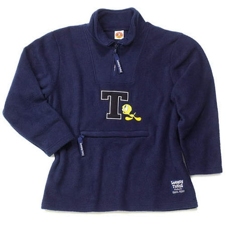 Tweety Zip Neck Embroidered Fleece