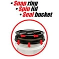 thumbnail image 4 of Leaktite 239170 Black Bucket Lid - 2 Piece, 4 of 4