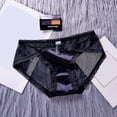 thumbnail image 2 of Gibobby Pantaleta de encaje para mujer Ropa interior Sexy de cintura para mujer, ropa interior de encaje de Color sólido, bragas para mujer(Negro,XL), 2 of 4
