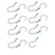 Uxcell 1 Pouce en Plastique Enduit Vis-dans les Crochets de Plafond de Tasse Ouverte Cintres Blanc 15pcs – image 1 sur 2