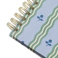 thumbnail image 4 of Papier To Go, College Ruled, Lined Notebook, Spiral, Hardcover, B5 Size - 7.1x 10", Stripe and Floral Print - Ric Rac, Blue, 4 of 4