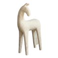 thumbnail image 2 of Estatua de caballo, adorno de mesa, colección moderna creativa, escultura animal de resina Beige grande, 2 of 9