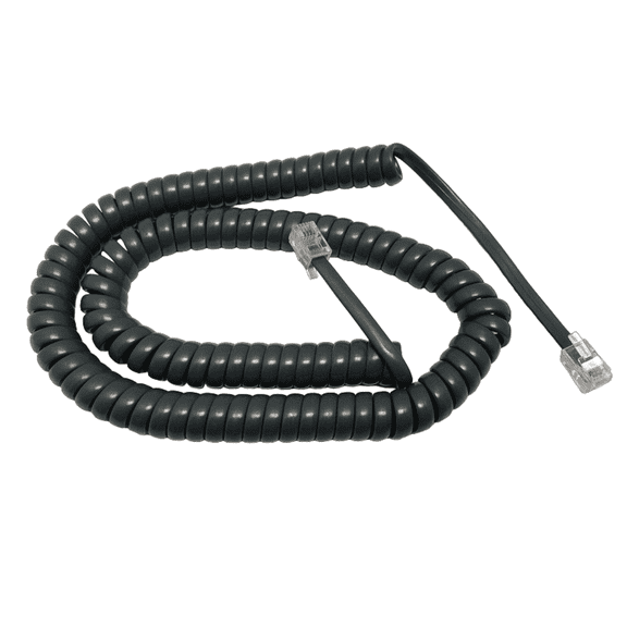 The VoIP Lounge Replacement 12 Foot Gray Handset Curly Cord for Cisco 7900 Series IP Phone 7902 7905 7906 7910 7911 7912 7940 7941 7942 7960 7961 7962 7965 7970 7971 7975