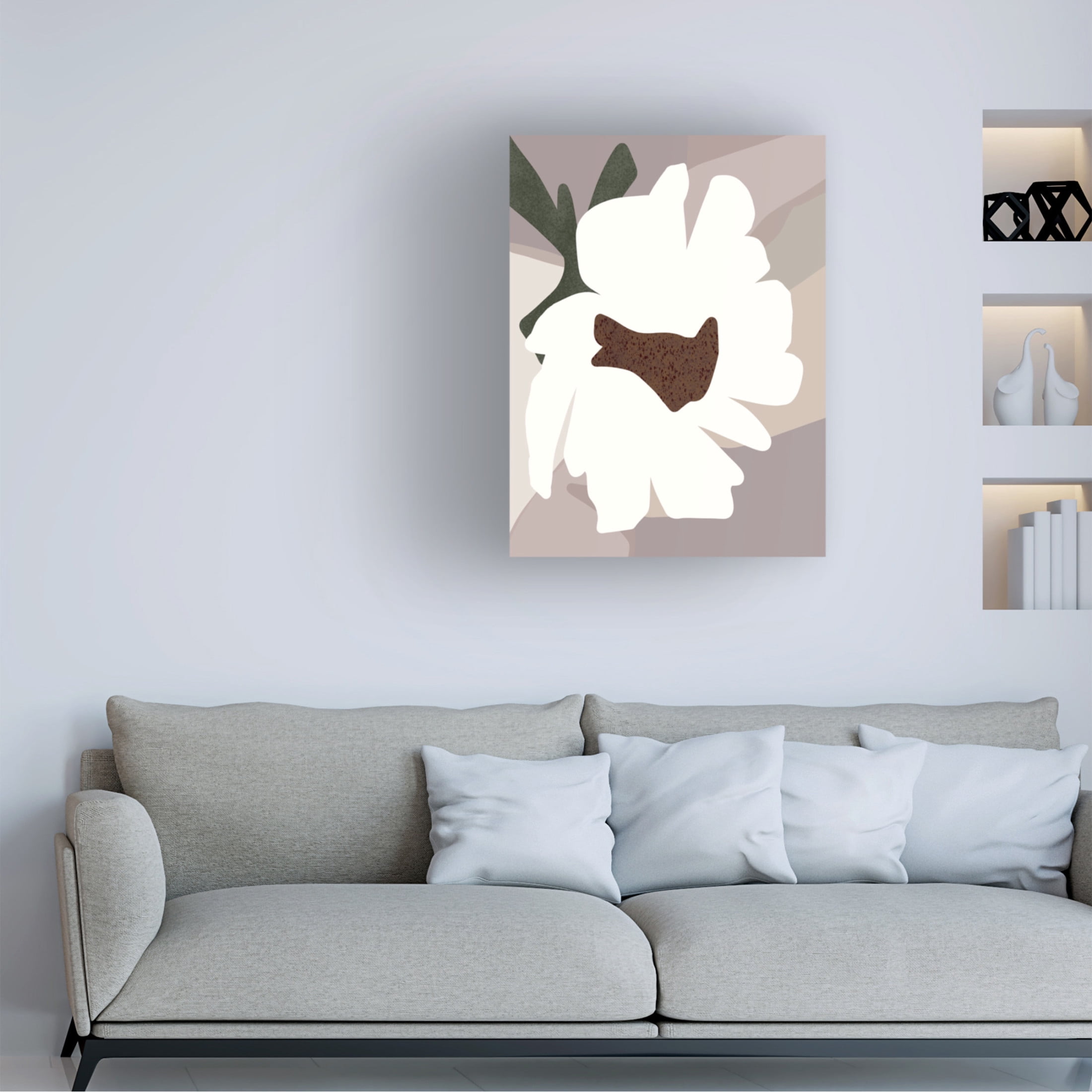 Trademark Fine Art Regina Moore  Contempo Bloom I Canvas Wall Art