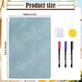 thumbnail image 3 of 1 Pcs Carnet pour Tableau Blanc Réutilisable, Petit Tableau Effaçable à Sec Portable, Comprend 1 Chiffon, 3 Marqueurs et une Effaceur pour Tableau Noir, Mini Carnets Portatifs pour Tableau Blanc, Carnet de Dessin Réutilisable, (K, 6.6x9.5 Po), 3 of 8